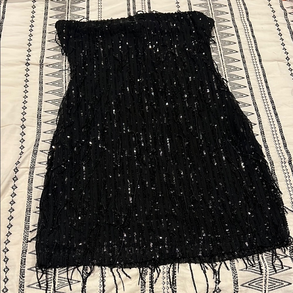 Wild Fable Black Sequin Mini Dress